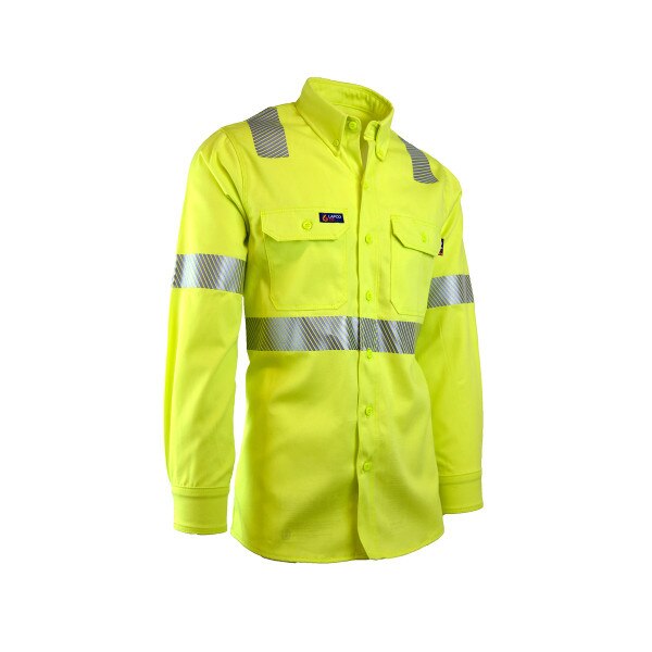 LAPCO FR Hi-Vis Class 2 Uniform Shirt in Hi-Vis Yellow